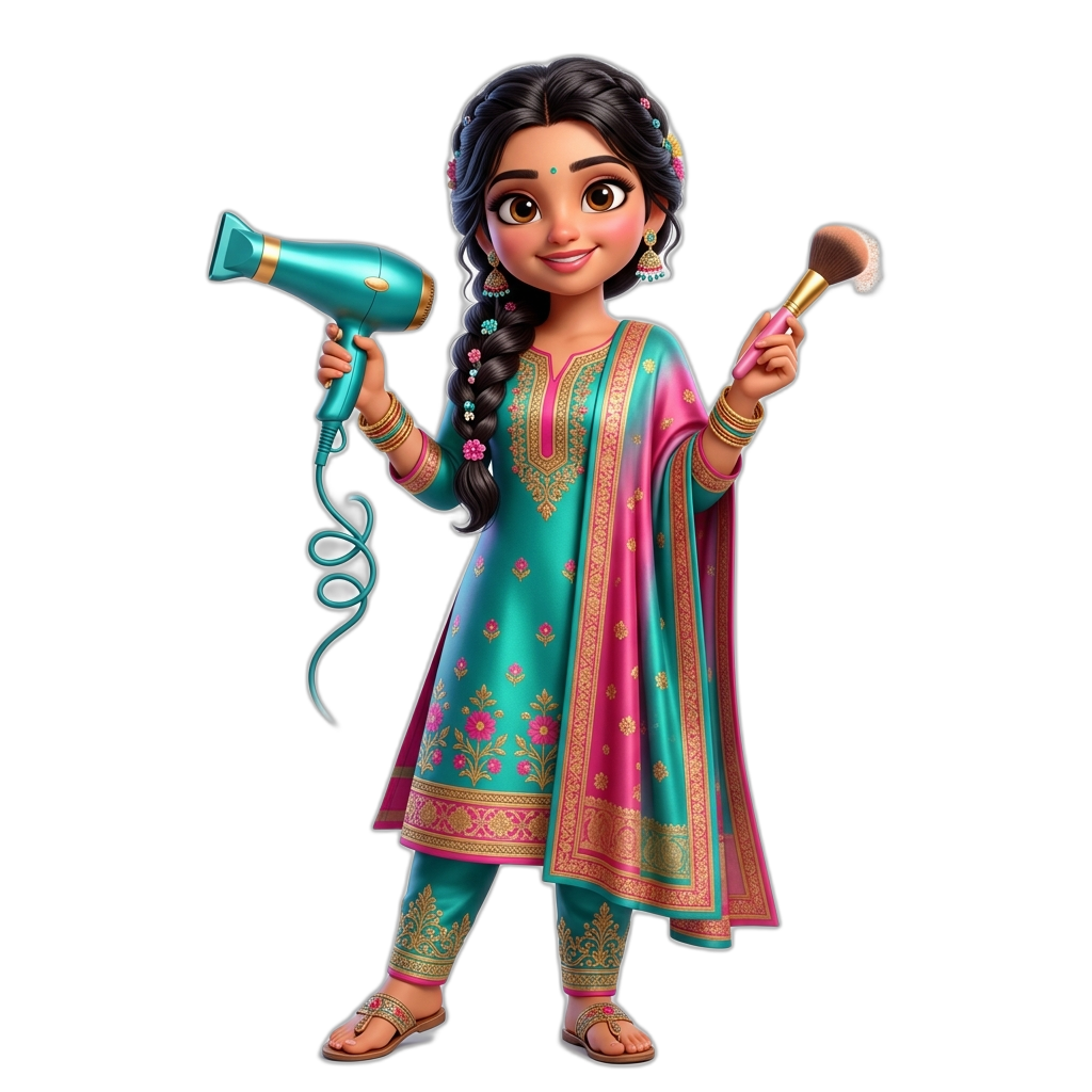 Beauty Salon Mascot